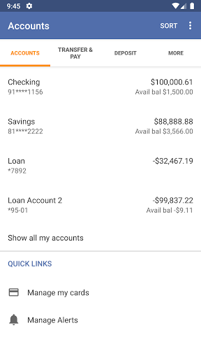 Territorial Savings Bank Screen 3