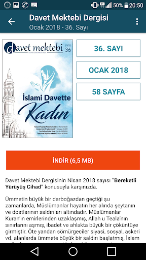 Davet Mektebi Dergisi Screen 3