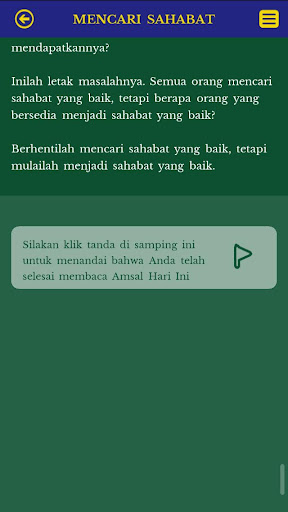 Amsal Hari Ini Screen 3