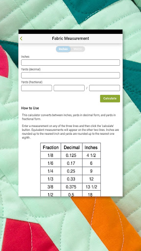 Quilting Calculators screenshot 8