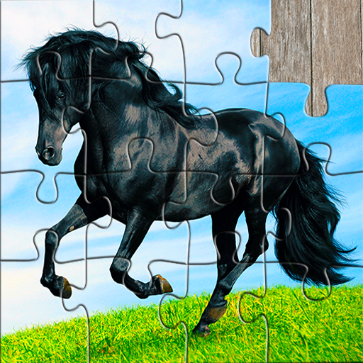 Horses on The Ranch 35 Piece Children's Jigsaw Puzzle 12 inches X 18 inches 