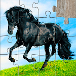 Cover Image of Unduh Kuda Jigsaw Puzzle Game Anak-anak  APK
