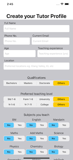 tutorsquares Screen 2