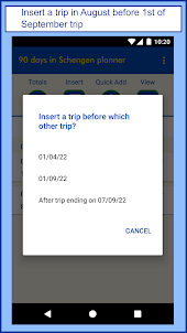 90 days in Schengen planner