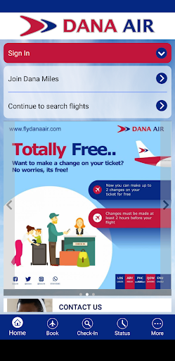 Android application Fly DanaAir screenshort