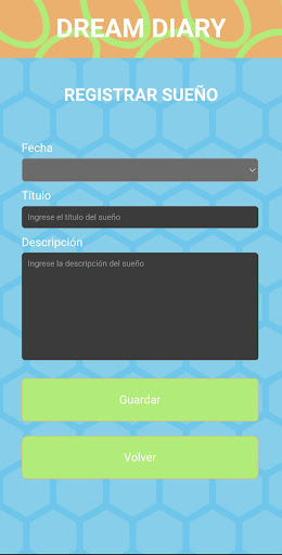 Dream Diary Screen 3