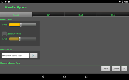 WavePad Master's Edition Captura de pantalla