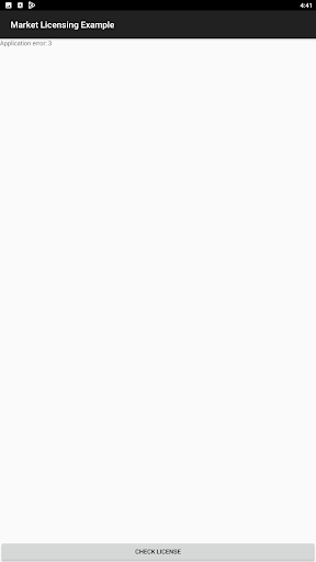 Sample Google Licensing Output