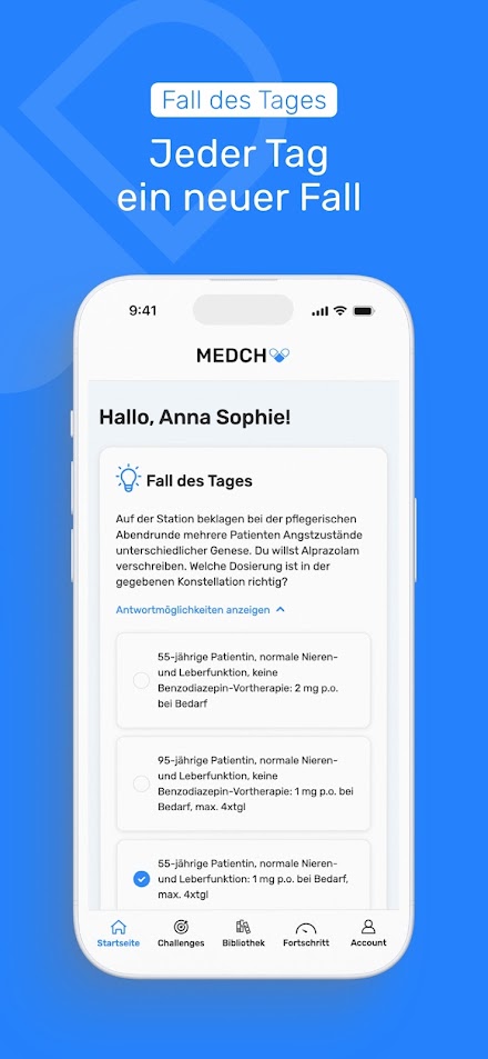 MEDCH: Medikations-Trainer Screen 2