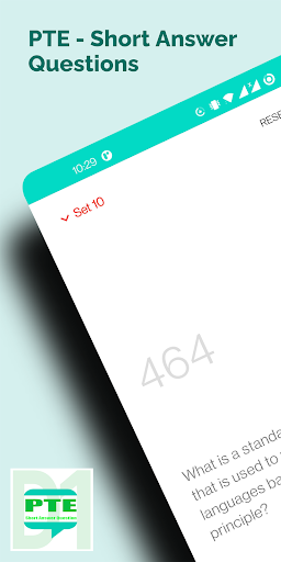 Android application Answer Short Question - PTE screenshort