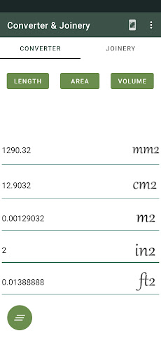 Android application Converter & Joinery screenshort