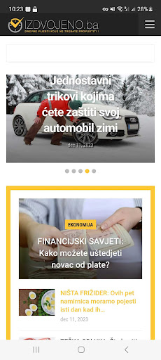 Android application Izdvojeno.ba screenshort