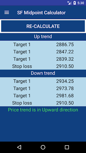 Intraday Trading Calculator Screen 3