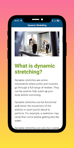 Dynamic Stretching Exercises Screen 2