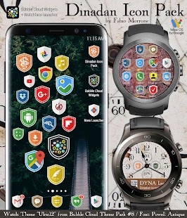 Fancy Bubble Watch Face Pack 8 Screenshot