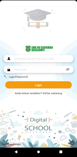 Android application SMK NU SUDIRMAN ROGOJAMPI screenshort