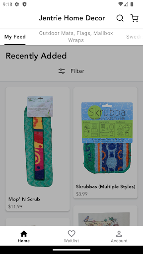 Android application Jentrie Home Decor screenshort