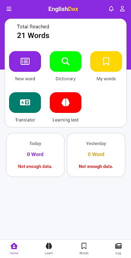 Android application English-Dex Vocabulary Builder screenshort