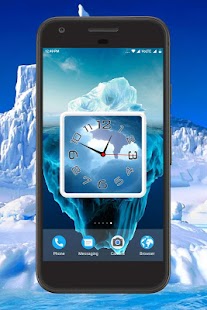 Ice Clock Live Wallpaper Screenshot