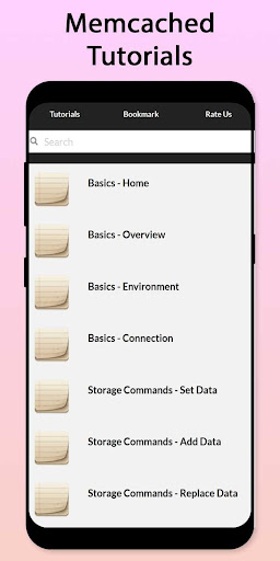 Android application Easy Memcached Tutorial screenshort