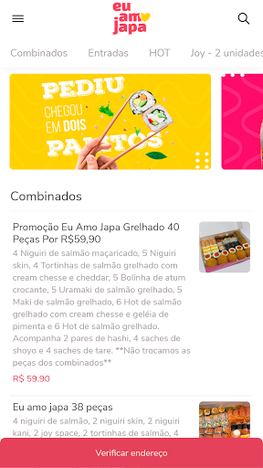 Android application Eu Amo Japa screenshort