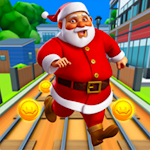 Cover Image of Download Subway Santa Run 9.8 APK