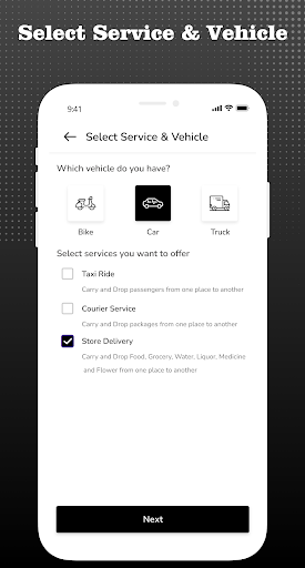 LYVRAA Chauffeur Screen 2