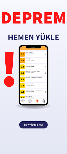 Android application DEPREM screenshort