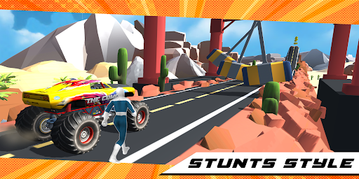 Superhero Mega Ramp Car Stunt - Monster Truck Race 0.1 screenshots 2