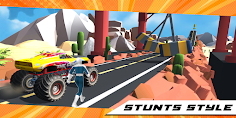 Superhero Mega Ramp Car Stunt - Screenshot 2