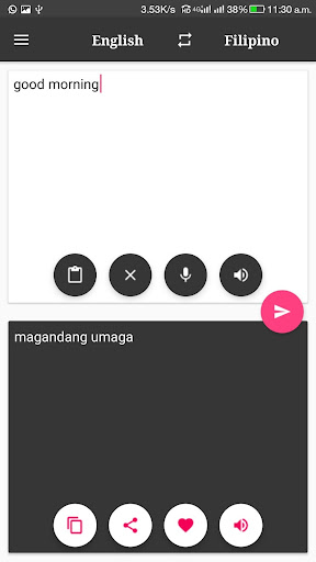 Filipino - English Translator Screen 3