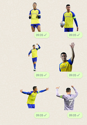 Android application Ronaldo Al-Nassr Stickers screenshort