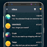 Cover Image of Download Dark SMS Messenger Theme 4.0.14 APK