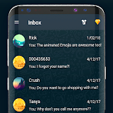 Dark SMS Messenger Theme icon