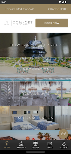 Android application Loxia Hotels screenshort