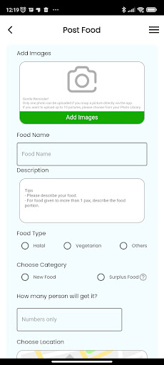 AllFreeFood Screen 2