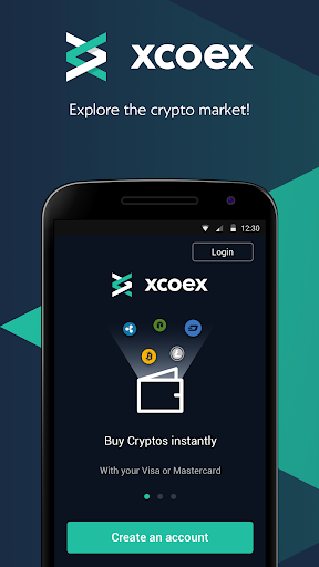 Android application XCOEX: Cryptocurrency Wallet screenshort