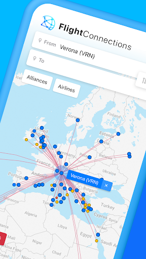 Android application FlightConnections screenshort