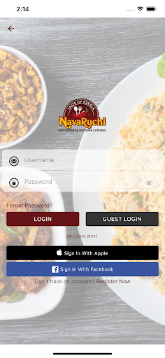 NavaRuchi Restaurant Screen 3