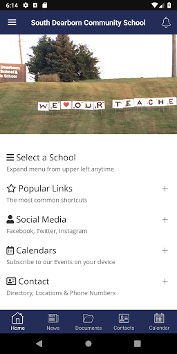 Android application South Dearborn Community Schoo screenshort