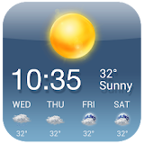 OS Style Daily live weather forecast icon