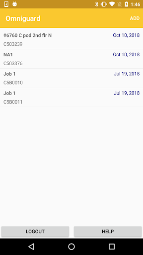 Android application Omniguard Mobile screenshort