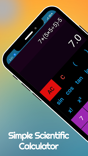 Android application Simple Scientific Calculator screenshort