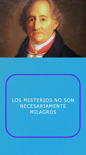 Android application Wolfgang Goethe frases screenshort