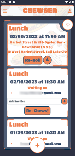 Android application Chewser screenshort