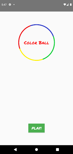Android application Color Ball screenshort