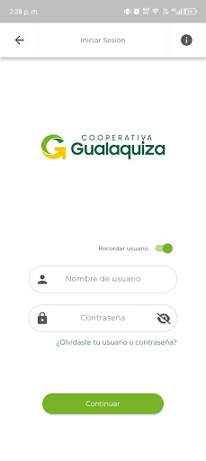 Android application Guala Móvil screenshort