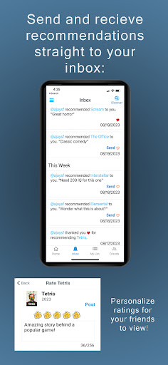 Bingr - Recommendation App Screen 3