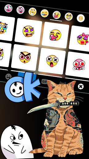 Gangsta Tattoo Cat Keyboard Ba Screen 3