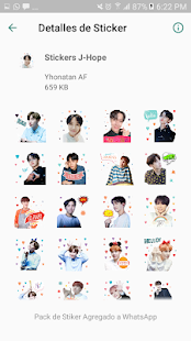 BTS Stickers KPop para Whatsapp Screenshot